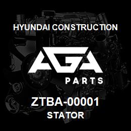 ZTBA-00001 Hyundai Construction STATOR | AGA Parts