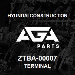 ZTBA-00007 Hyundai Construction TERMINAL | AGA Parts