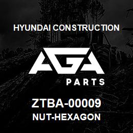 ZTBA-00009 Hyundai Construction NUT-HEXAGON | AGA Parts