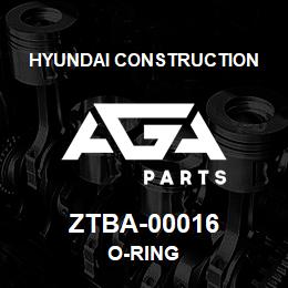 ZTBA-00016 Hyundai Construction O-RING | AGA Parts