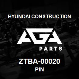 ZTBA-00020 Hyundai Construction PIN | AGA Parts