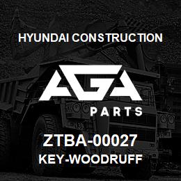 ZTBA-00027 Hyundai Construction KEY-WOODRUFF | AGA Parts