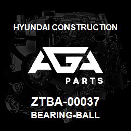 ZTBA-00037 Hyundai Construction BEARING-BALL | AGA Parts