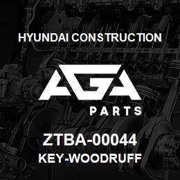 ZTBA-00044 Hyundai Construction KEY-WOODRUFF | AGA Parts