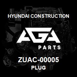 ZUAC-00005 Hyundai Construction PLUG | AGA Parts