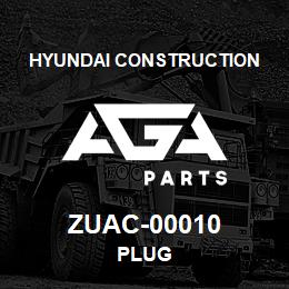 ZUAC-00010 Hyundai Construction PLUG | AGA Parts