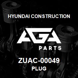 ZUAC-00049 Hyundai Construction PLUG | AGA Parts