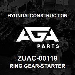 ZUAC-00118 Hyundai Construction RING GEAR-STARTER | AGA Parts