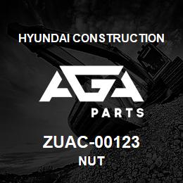 ZUAC-00123 Hyundai Construction NUT | AGA Parts