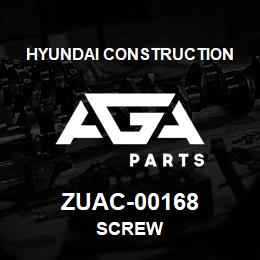 ZUAC-00168 Hyundai Construction SCREW | AGA Parts