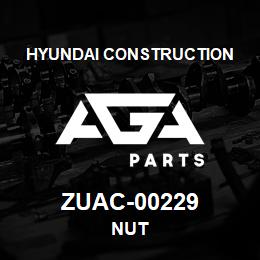 ZUAC-00229 Hyundai Construction NUT | AGA Parts