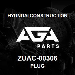 ZUAC-00306 Hyundai Construction PLUG | AGA Parts