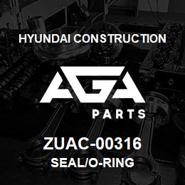 ZUAC-00316 Hyundai Construction SEAL/O-RING | AGA Parts