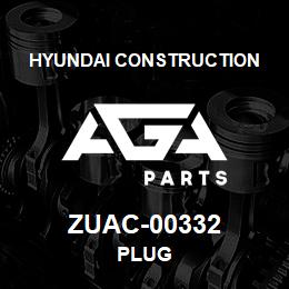 ZUAC-00332 Hyundai Construction PLUG | AGA Parts