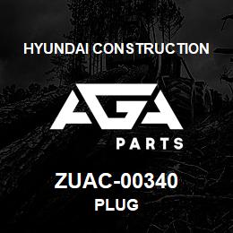 ZUAC-00340 Hyundai Construction PLUG | AGA Parts