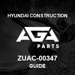 ZUAC-00347 Hyundai Construction GUIDE | AGA Parts