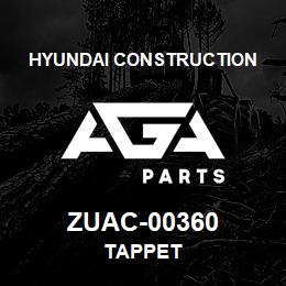 ZUAC-00360 Hyundai Construction TAPPET | AGA Parts