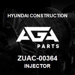 ZUAC-00364 Hyundai Construction INJECTOR | AGA Parts