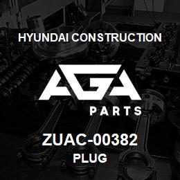 ZUAC-00382 Hyundai Construction PLUG | AGA Parts