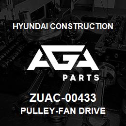 ZUAC-00433 Hyundai Construction PULLEY-FAN DRIVE | AGA Parts