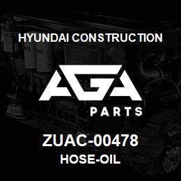 ZUAC-00478 Hyundai Construction HOSE-OIL | AGA Parts