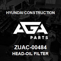 ZUAC-00484 Hyundai Construction HEAD-OIL FILTER | AGA Parts