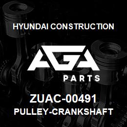 ZUAC-00491 Hyundai Construction PULLEY-CRANKSHAFT | AGA Parts