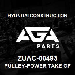 ZUAC-00493 Hyundai Construction PULLEY-POWER TAKE OFF | AGA Parts