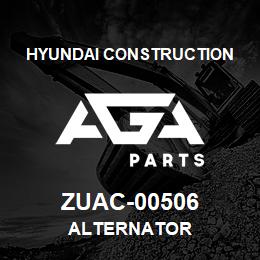 ZUAC-00506 Hyundai Construction ALTERNATOR | AGA Parts