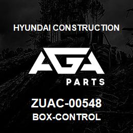 ZUAC-00548 Hyundai Construction BOX-CONTROL | AGA Parts