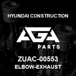 ZUAC-00553 Hyundai Construction ELBOW-EXHAUST | AGA Parts