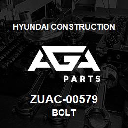 ZUAC-00579 Hyundai Construction BOLT | AGA Parts