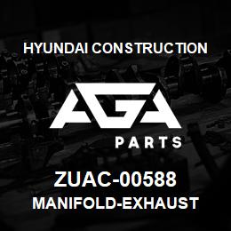 ZUAC-00588 Hyundai Construction MANIFOLD-EXHAUST | AGA Parts