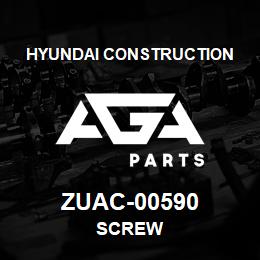 ZUAC-00590 Hyundai Construction SCREW | AGA Parts