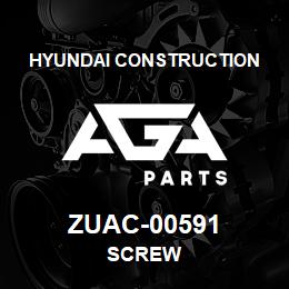 ZUAC-00591 Hyundai Construction SCREW | AGA Parts