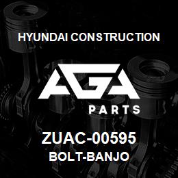 ZUAC-00595 Hyundai Construction BOLT-BANJO | AGA Parts