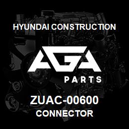 ZUAC-00600 Hyundai Construction CONNECTOR | AGA Parts