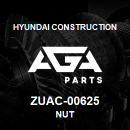 ZUAC-00625 Hyundai Construction NUT | AGA Parts