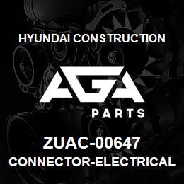 ZUAC-00647 Hyundai Construction CONNECTOR-ELECTRICAL | AGA Parts