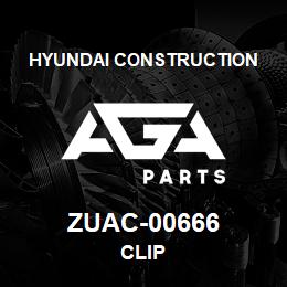 ZUAC-00666 Hyundai Construction CLIP | AGA Parts