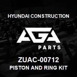 ZUAC-00712 Hyundai Construction PISTON AND RING KIT | AGA Parts