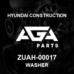 ZUAH-00017 Hyundai Construction WASHER | AGA Parts