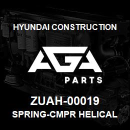 ZUAH-00019 Hyundai Construction SPRING-CMPR HELICAL | AGA Parts