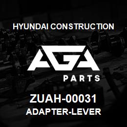 ZUAH-00031 Hyundai Construction ADAPTER-LEVER | AGA Parts