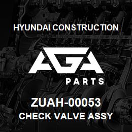 ZUAH-00053 Hyundai Construction CHECK VALVE ASSY | AGA Parts