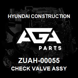 ZUAH-00055 Hyundai Construction CHECK VALVE ASSY | AGA Parts