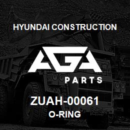 ZUAH-00061 Hyundai Construction O-RING | AGA Parts