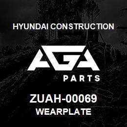 ZUAH-00069 Hyundai Construction WEARPLATE | AGA Parts