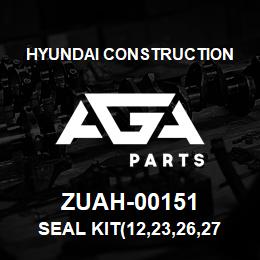 ZUAH-00151 Hyundai Construction SEAL KIT(12,23,26,27) | AGA Parts