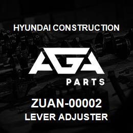 ZUAN-00002 Hyundai Construction LEVER ADJUSTER | AGA Parts